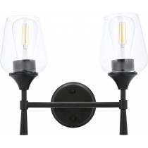 Sunset Stella 2-Light Bathroom Vanity Light, Black color - F27012-31