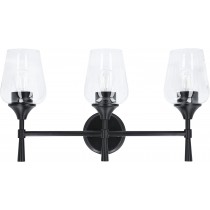 Sunset Stella 3-Light Bathroom Vanity 100W Light Black F27013-31