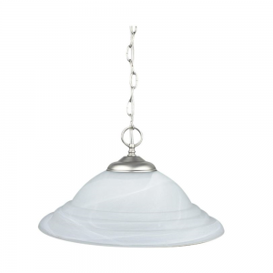 16IN 1LT FAUX ALBTR PENDANT SN