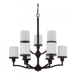 9 LT 60W MB PAYTON TWO-TIER CHANDELIER