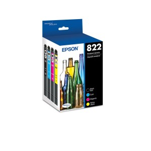 EPSON T822 BLK/STD COLOR COMBO PACK