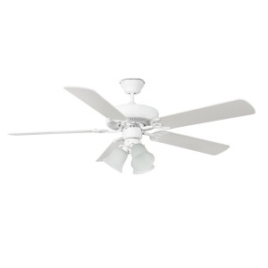 Concord 52" Celling Fan 3 Lights White
