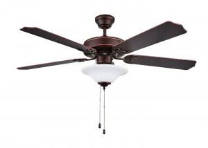 Heritage LED Ceiling Fan Bronze/ White