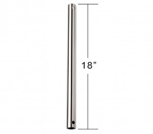 CFDR18PN - 18 IN DOWNROD IN POLISHED NIC