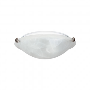 16IN 3LT FLUSH MOUNT ALB GL SN