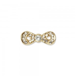 Jewelry for mobile devices Gold Bow