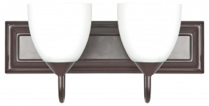 2LT-100W MB SCONCE FRSTD MILK GLS OB