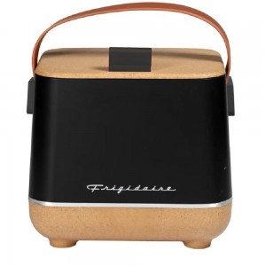 6-Can Mini Personal Fridge Cooler Black