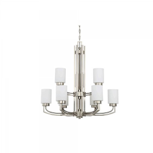 9 LT 60W MB HADLEY TWO-TIER CHANDELIER
