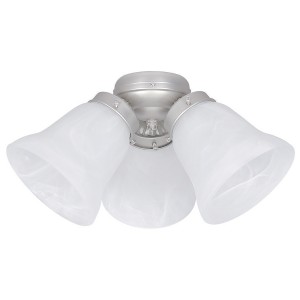 3 LT MB LED FAN KIT WITH ALABASTER GLS