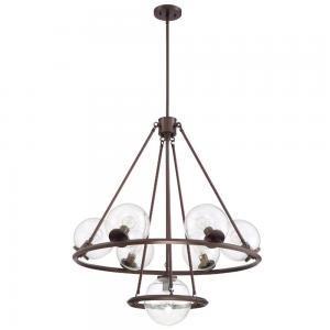 GALAXII 7-LT CHANDELIER WITH CLEAR SEED