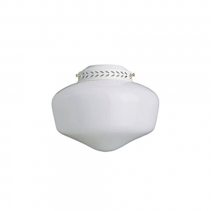 1-13W CFL 8-1/8 SCHOOLHOUSE GLS FAN LT