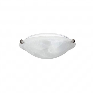 12IN 2LT FLUSH MOUNT ALB GL SN