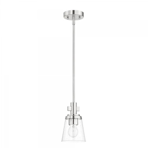 RIELLA 1LT MB MINI PENDANT WITH CLEAR