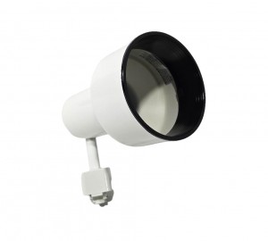 Sunset 1-Light Track Light, Head Step Cylinder White F2925-30