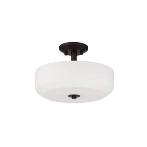 3 LT QUARTZ SEMI-FLUSH OPAL GLS
