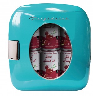 RETRO MINI BEVERAGE REFRIGERATOR