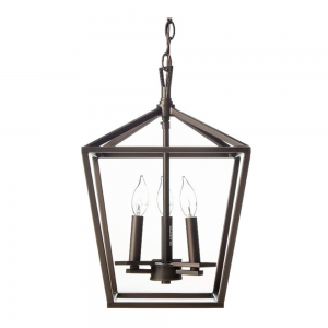 3LT 12IN 60W CB CAGE PENDANT