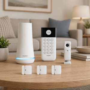 SimpliSafe 6-Pc. Home Security System: Indoor Wireless Security Camera, Entry Sensors KT061-01RUS