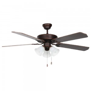 Concord Heritage Series 52" 3-Light Ceiling Fan in Oil Rubbed Bronze 52HEH5EORB-ALB