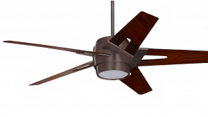Emerson Luxe Eco Modern Ceiling Fan 6-Speed Wall Control with 54" Walnut Blades - CF550LORBB550WA 