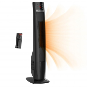 Lasko 32" Ceramic Tower Space Heater CT32791 1500W Remote Control Black 8-hour auto-off timer - CT32791 