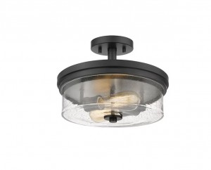 2LT MB HALSTON SEMI-FLUSH PROV BRONZE