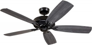 Luminance Kathy Ireland Premium Select Eco 58" Ceiling Fan Barbeque Black w/ Wall Control