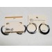 EARRING RH SHINY HOOP EARRINGS