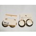 GOLD METAL HOOP EARRING
