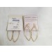 OPEN TEARDROP HAMMRD EARRINGS