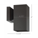 1LT 4IN SQUARE ALUM WALL SCONCE OB