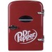 DR PEPPER PORTABLE 6-CAN MINI FRIDGE RED