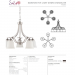 5-LT 100W MB MARSTON CHANDELIER DOWN