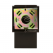 1LT 4IN SQUARE ALUM WALL SCONCE OB