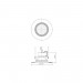 5-6" White Retrofit Fixed Flood 1310 lm