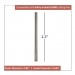 CFDR25PT - 2 1/2 IN DOWNROD IN PLATINUM