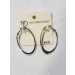 EARRING METAL HOOP SILVER TONE