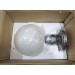 Sunset Lighting Chauncey 1-Light Semi Flush Steel Gray w/ White Glass F27001-59