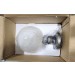 Sunset Lighting Chauncey 1-Light Semi Flush Steel Gray w/ White Glass F27001-59