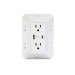 IHOME 6 AC Grounded Wall Tap with USB-C and LED Light -1080J Surge Protection 2IHAC1001WHTCB