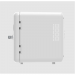 Frigidaire 6 can mini fridge White