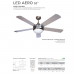 LED 52IN AERO FAN 2LT MB A19 9.5W 3000
