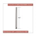 CFDR18PN - 18 IN DOWNROD IN POLISHED NIC