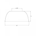 14" High Bay Reflector- Aluminum 90 deg