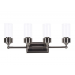 ESQUIRE 4LT VANITY WITH CLEAR GLASS MB