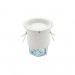4” White Complete Fixture Fixed Flood
