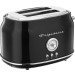 Frigidaire ETO102-BLACK 2 Slice Toaster Retro Style 900w Black