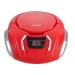SYLVANIA PORTABLE CD BOOMBOX AM/FM RED