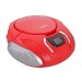 SYLVANIA PORTABLE CD BOOMBOX AM/FM RED